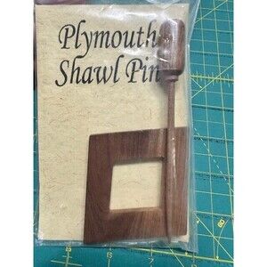 Plymouth Diamond Shawl Pin Wooden #0001-2001 Knitting Surina Wood